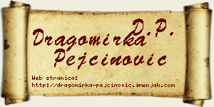 Dragomirka Pejčinović vizit kartica